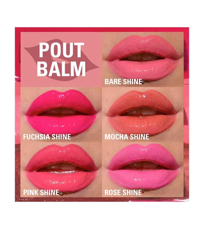 REVOLUTION  BáLSAMO LABIAL POUT BALM  ROSE SHINE