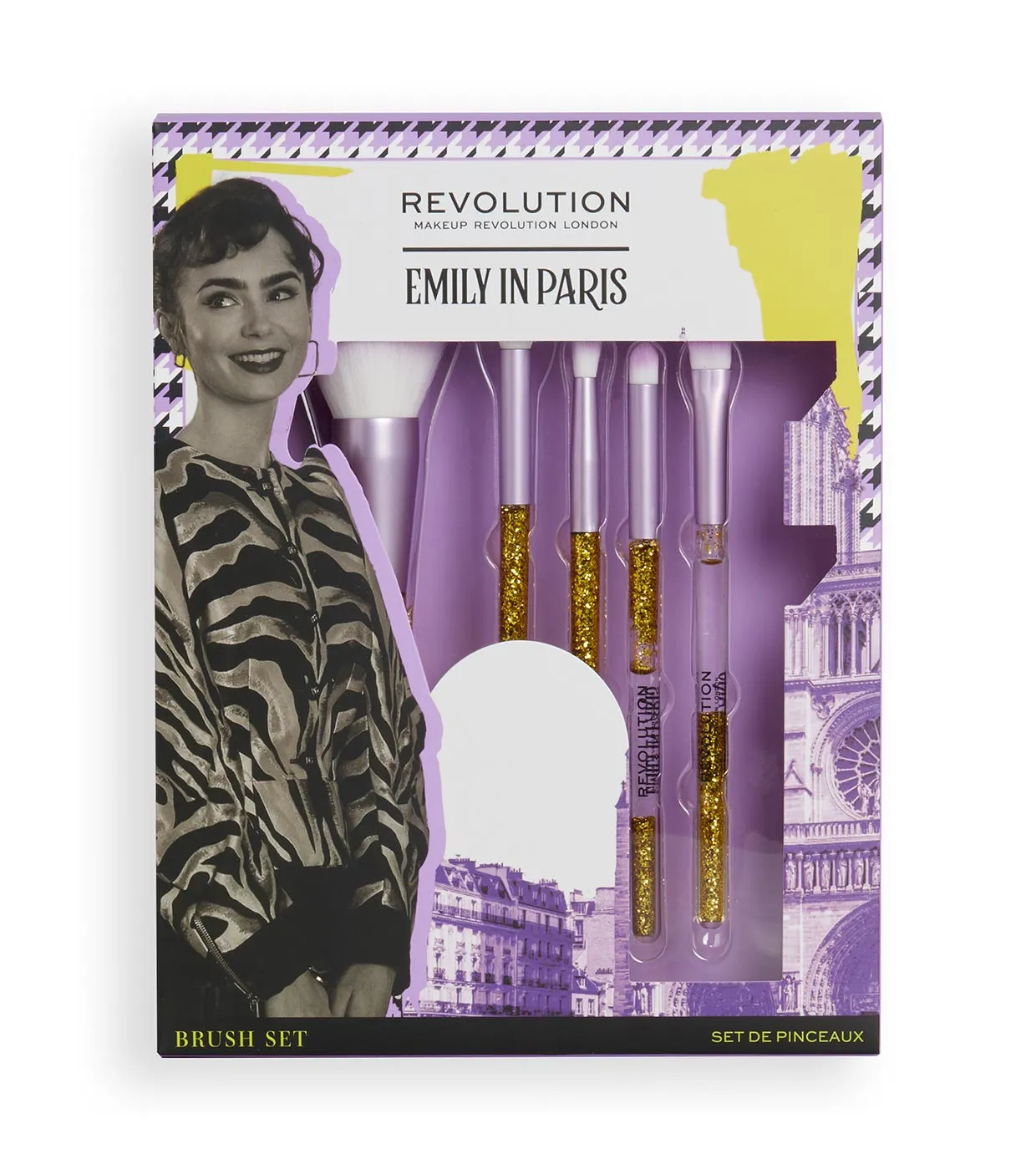 REVOLUTION  *EMILY IN PARIS*  SET DE BROCHAS TRES CHIC