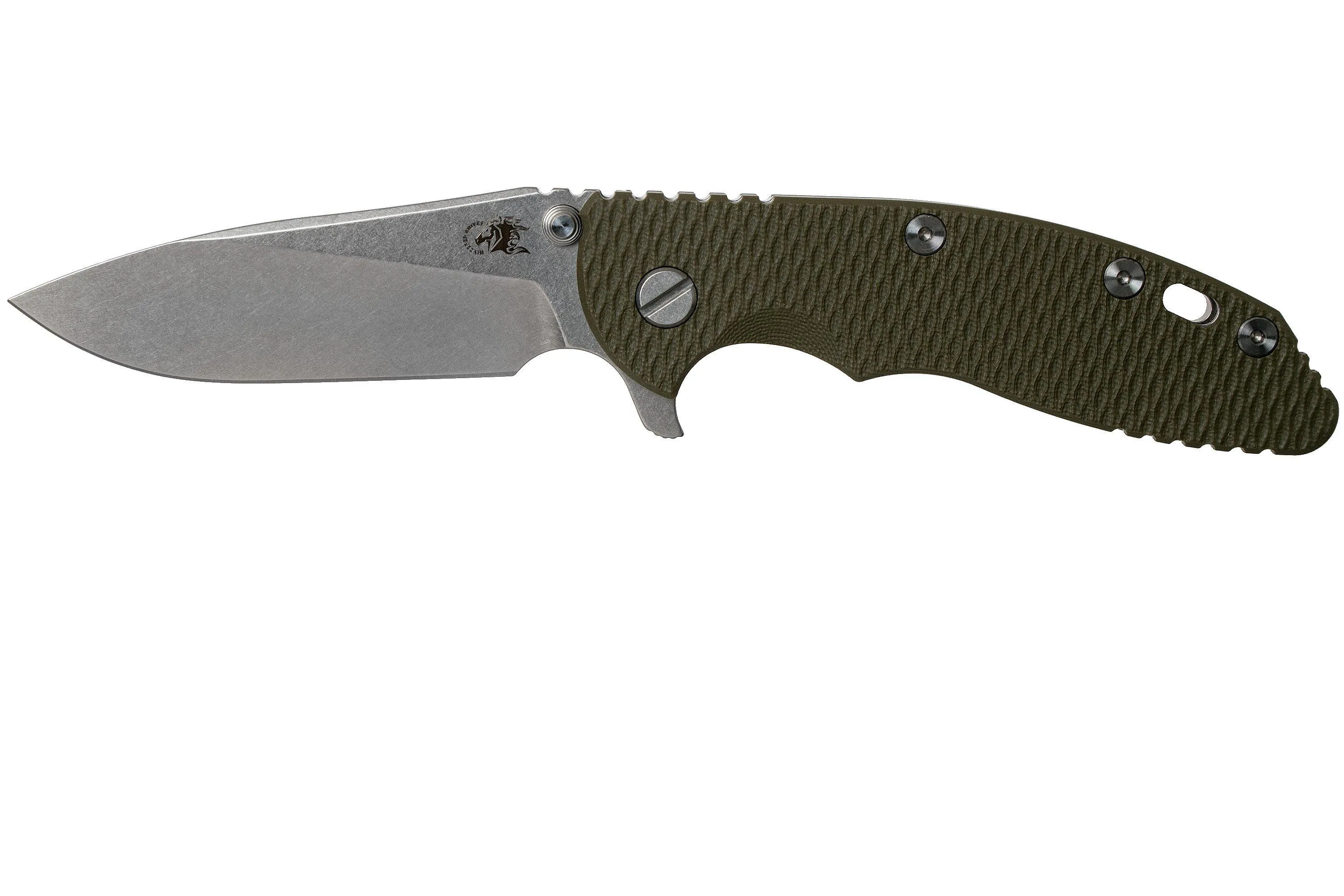 Rick Hinderer XM18 3,5” 20CV Slicer, OD Green G10 navaja