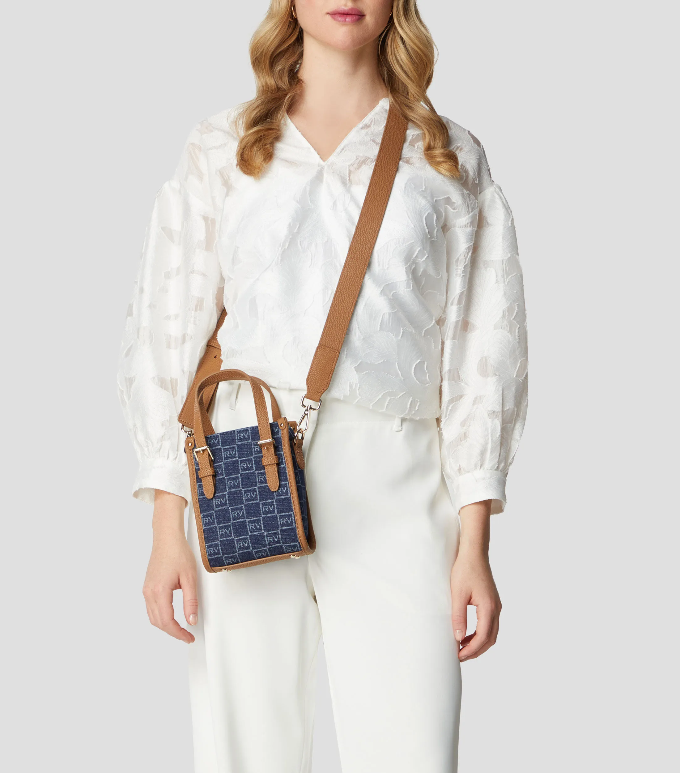 Roberto Verino Bolso crossbody monogram Mujer