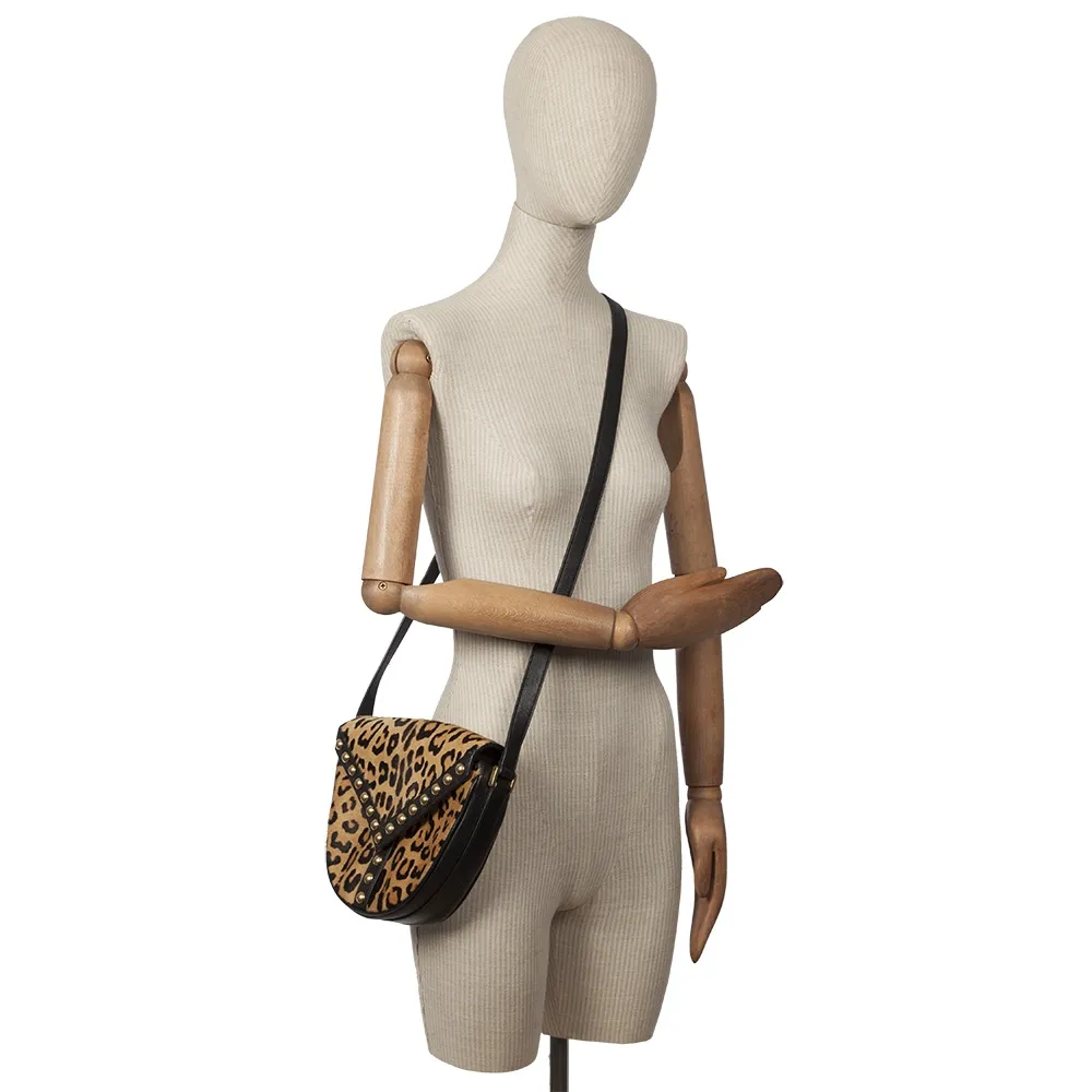 Saint Laurent Bolso Leopardo Y Studs
