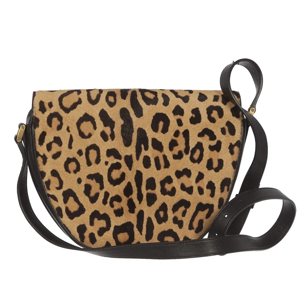 Saint Laurent Bolso Leopardo Y Studs