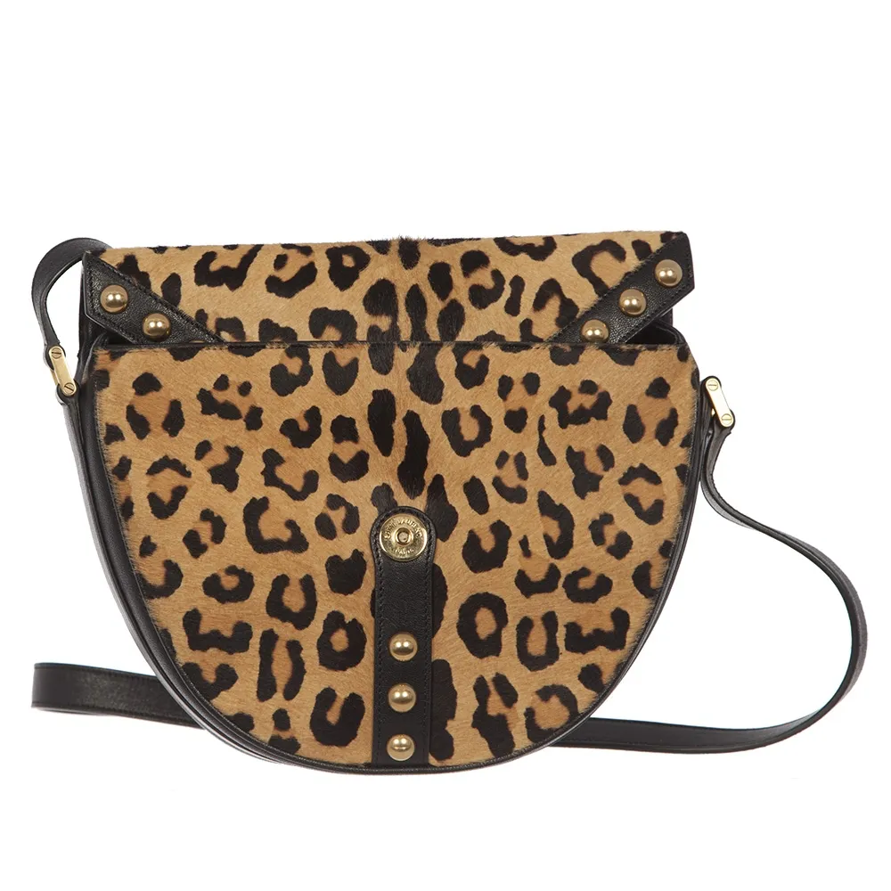 Saint Laurent Bolso Leopardo Y Studs