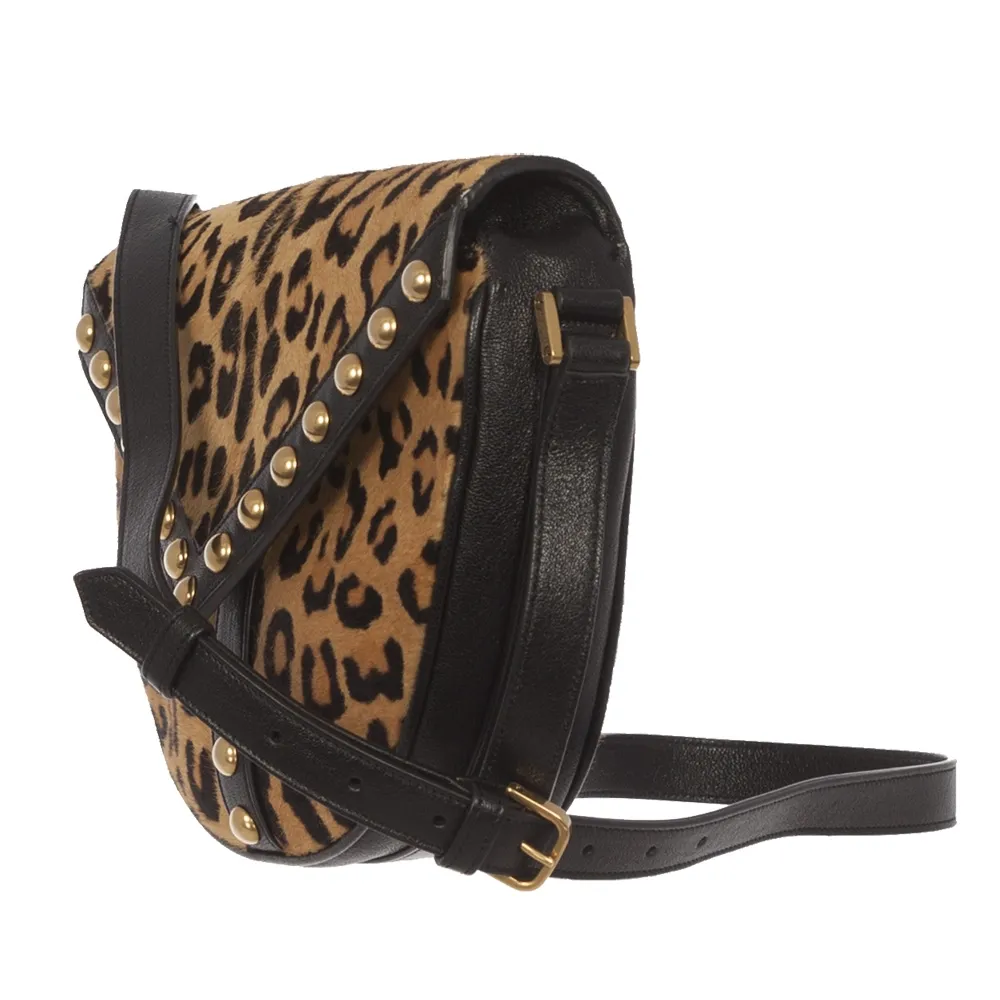Saint Laurent Bolso Leopardo Y Studs