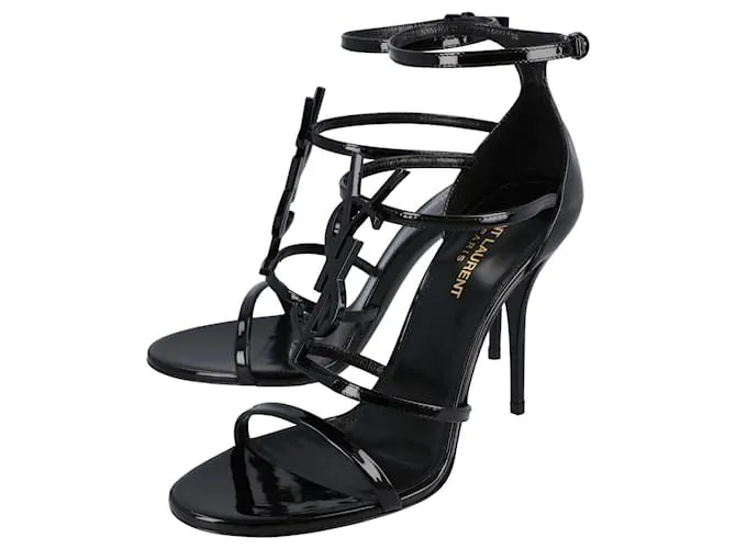 Sandalias Cassandra Saint Laurent Negras Negro 
