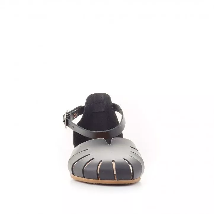 Sandalias planas Porronet de piel negro andrea