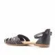 Sandalias planas Porronet de piel negro andrea