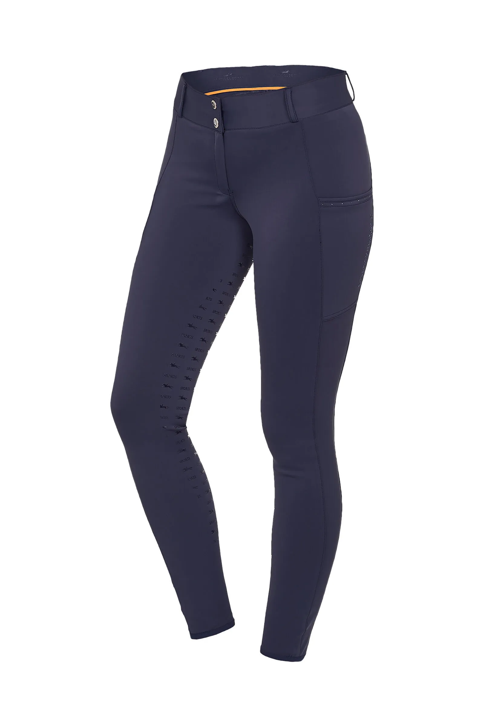 Schockemöhle Pantalones de Montar con Asiento Completo para Mujer Carla