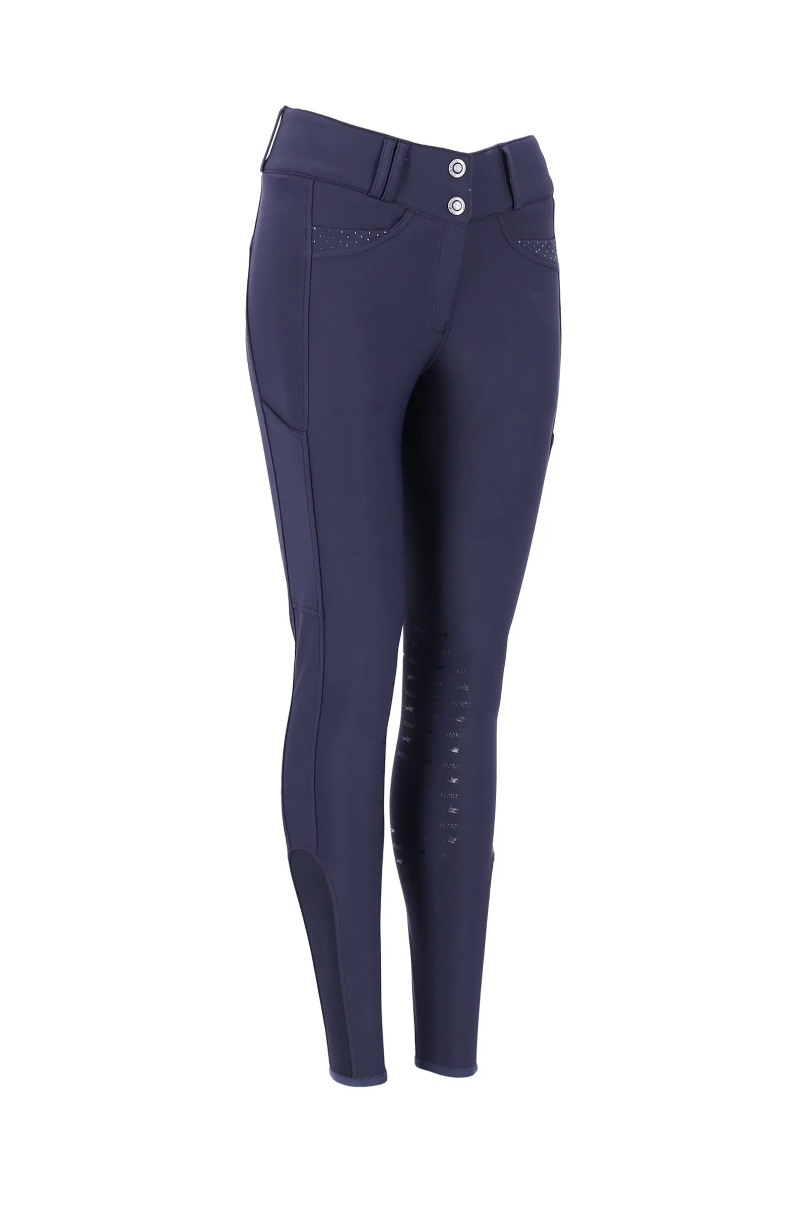Schockemöhle Pantalones de Montar con Refuerzo de Rodilla para Hombre Draco II