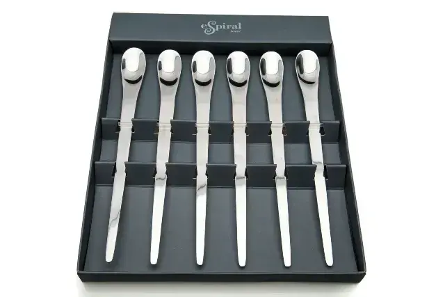 Set de 6 cucharas de postre largas