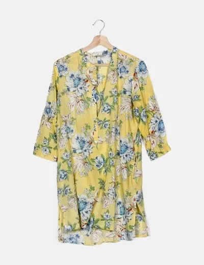 Sfera Túnica amarilla estampado floral