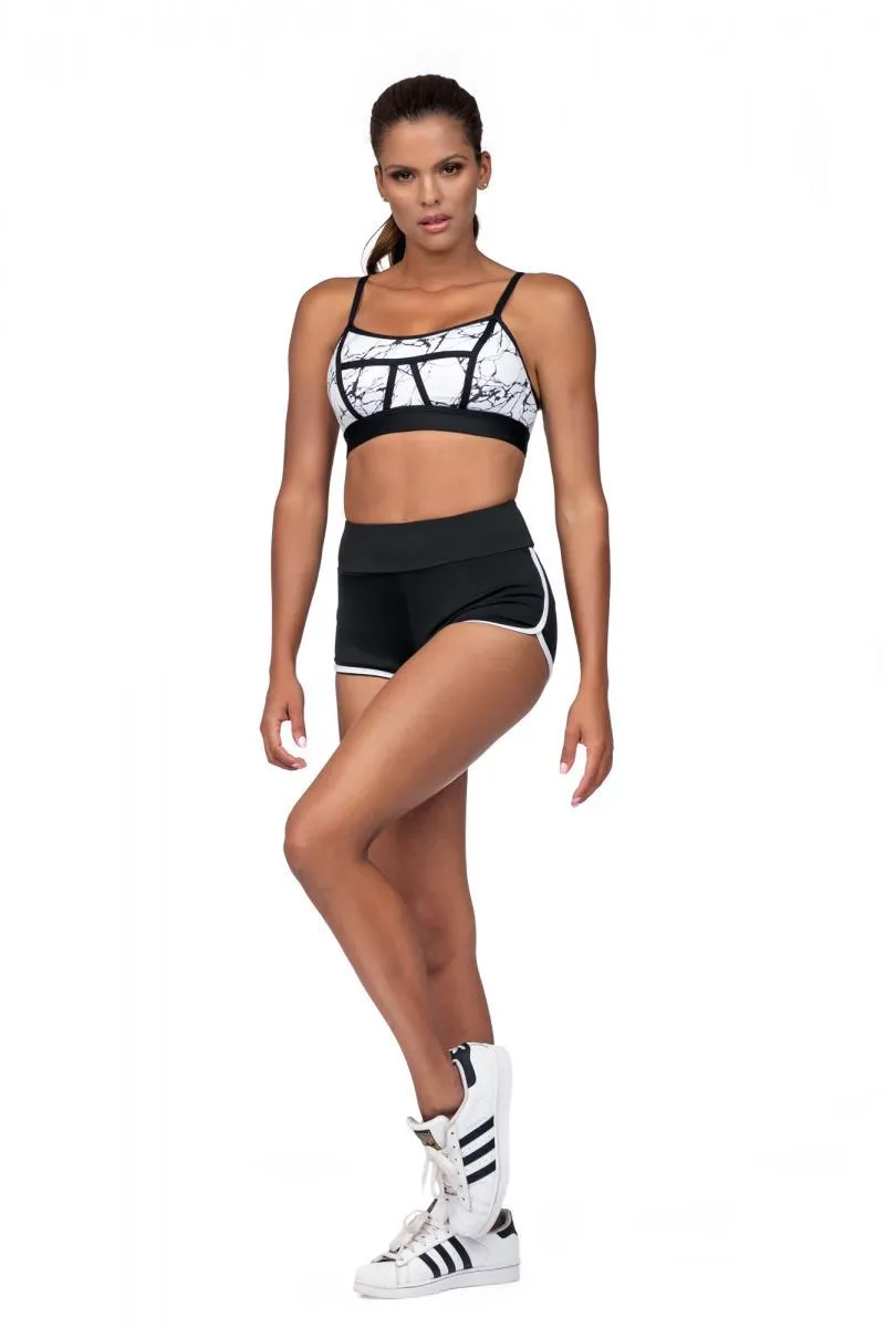 Shorts Fitneess de cintura alta
