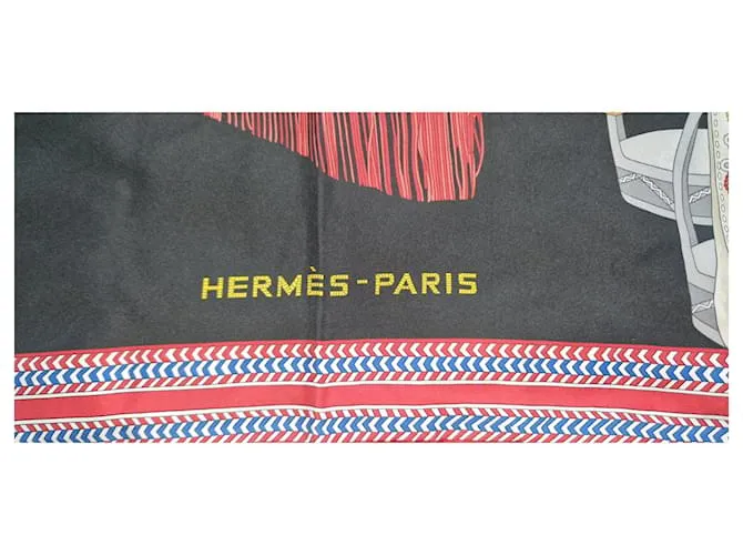silla de montar cuadrada Hermès de las estepas Negro 