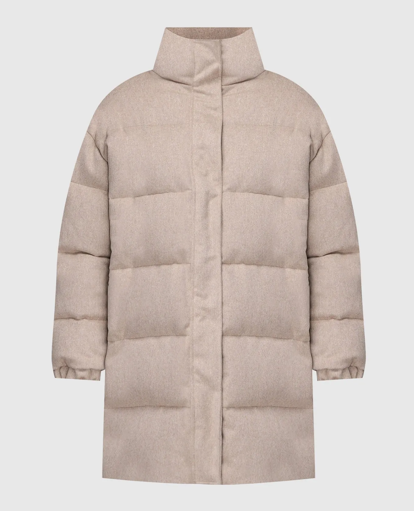Simonetta Ravizza Perugia beige down jacket made of wool
