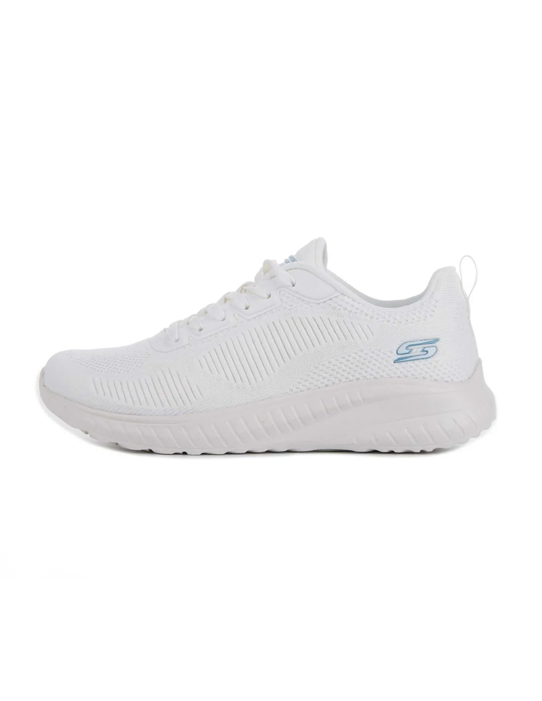 SKECHERS  ZAPATILLAS BLANCO ROTO BOBS SQUAD CHAOS FACE OFF MUJER