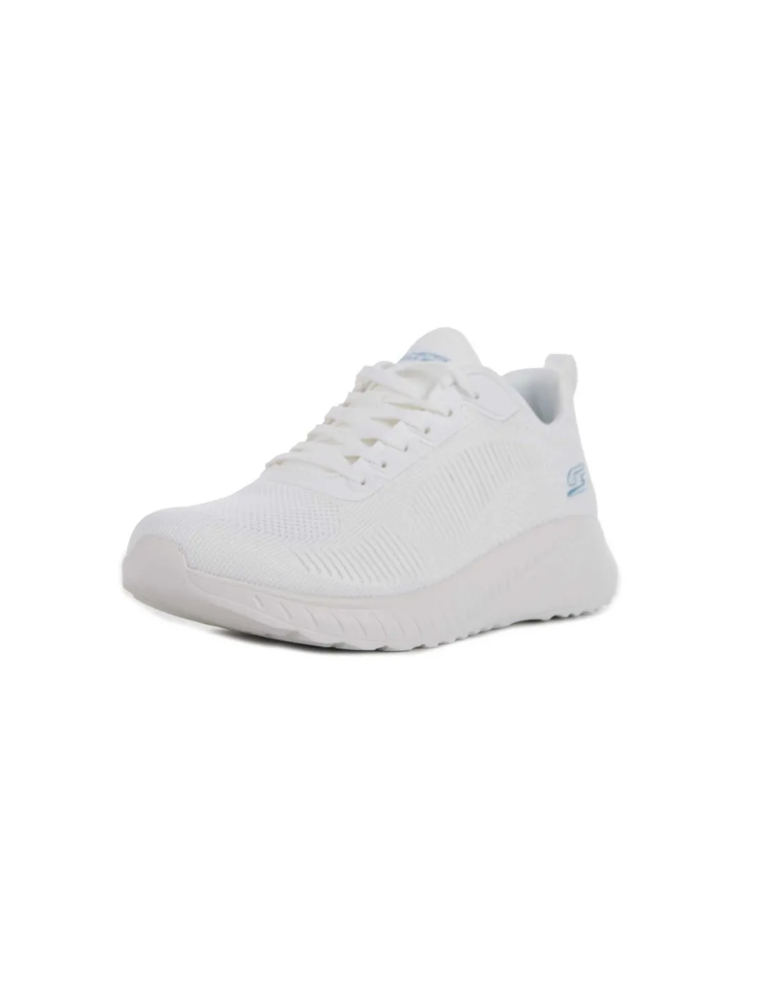 SKECHERS  ZAPATILLAS BLANCO ROTO BOBS SQUAD CHAOS FACE OFF MUJER