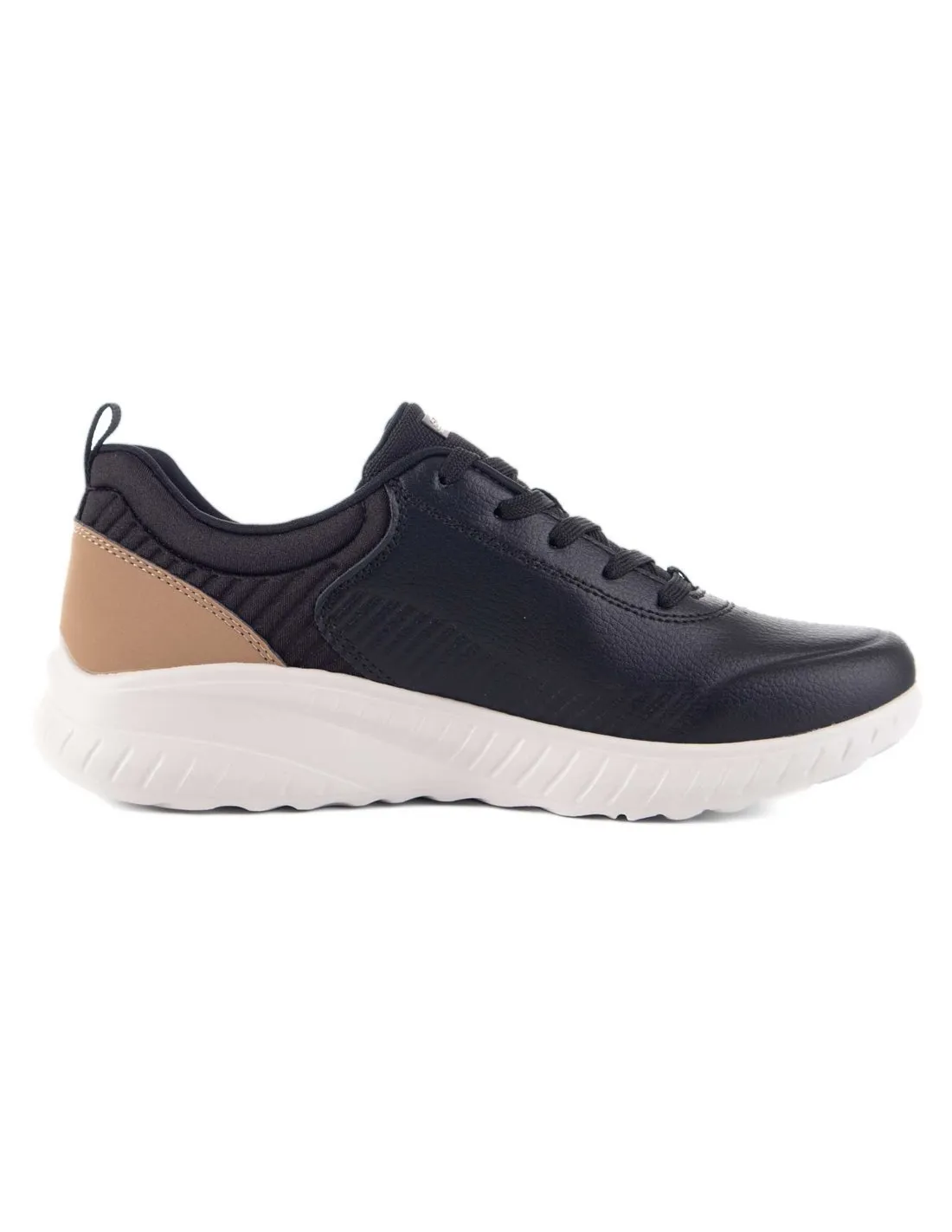 SKECHERS  ZAPATILLAS NEGRAS BOBS SQUAD CHAOS HEELING ALIVE MUJER