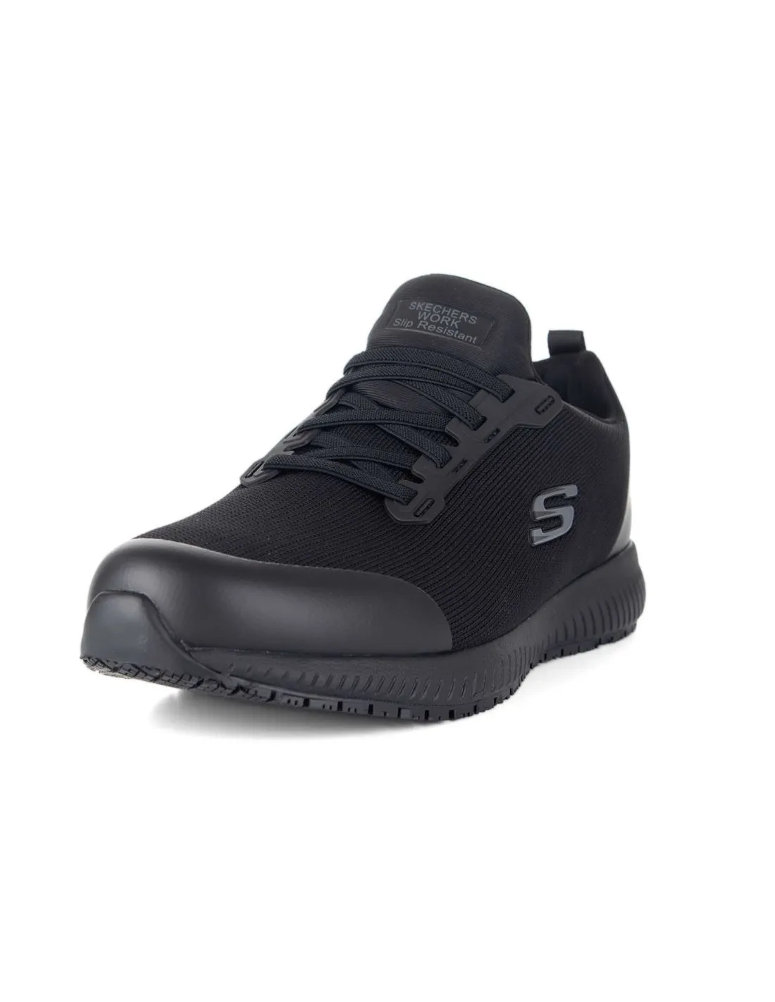 SKECHERS  ZAPATILLAS NEGRAS SQUAD SR MYTON WORK HOMBRE