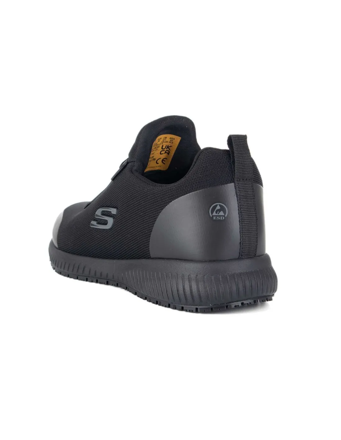 SKECHERS  ZAPATILLAS NEGRAS SQUAD SR MYTON WORK HOMBRE