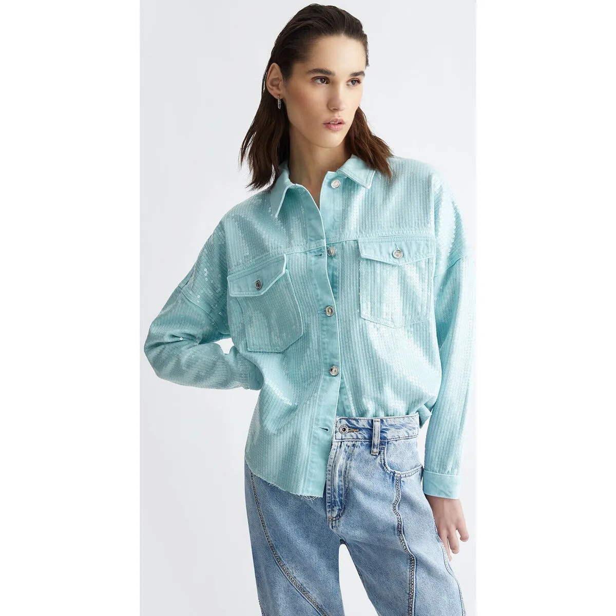 Sobrecamisa con lentejuelas