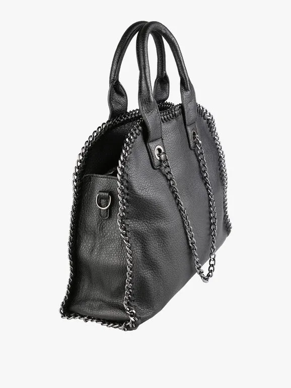 Solada Bolso de mujer con doble asa y cadena.