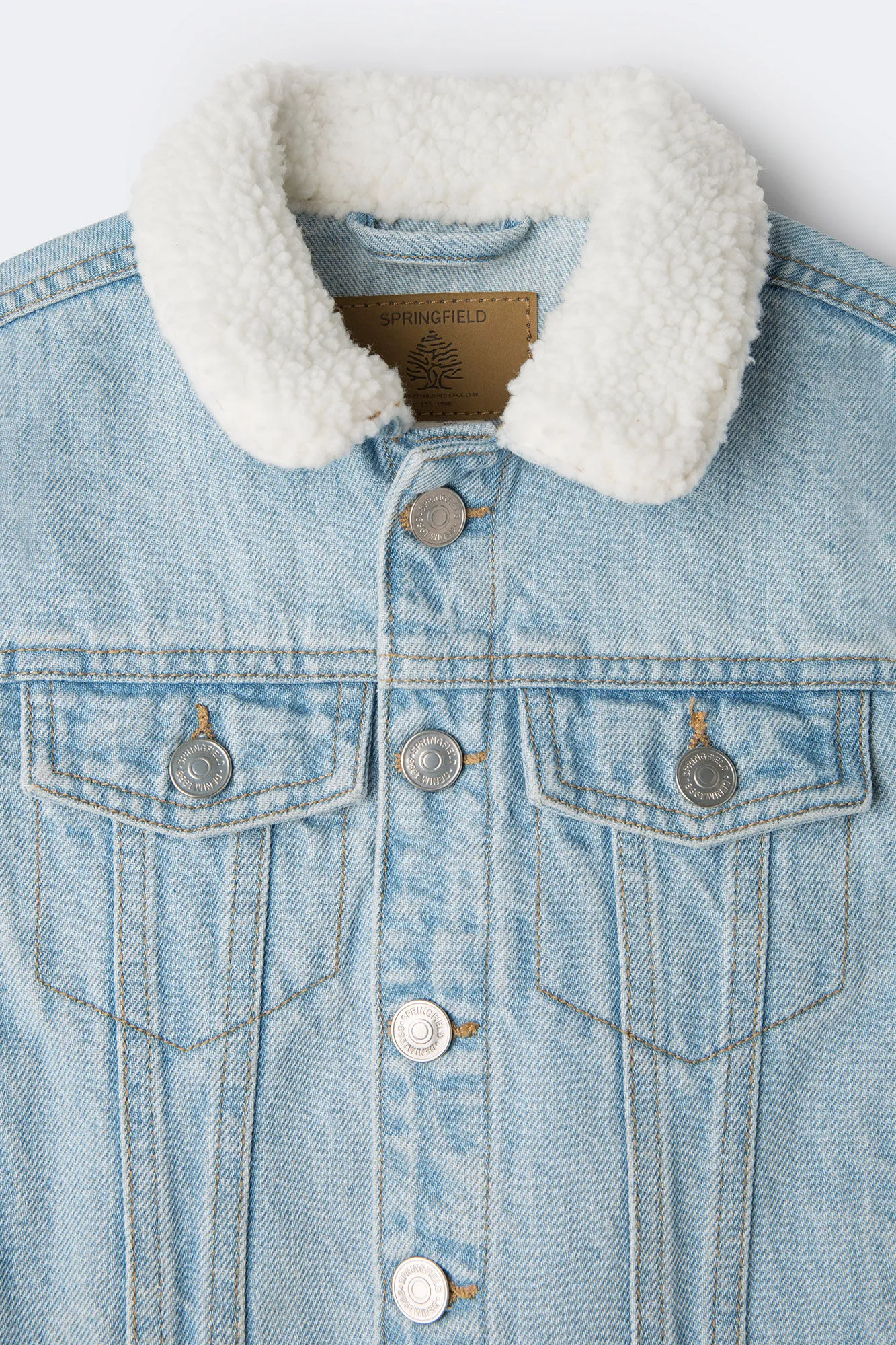 Springfield Kids Chaqueta denim borrego niña