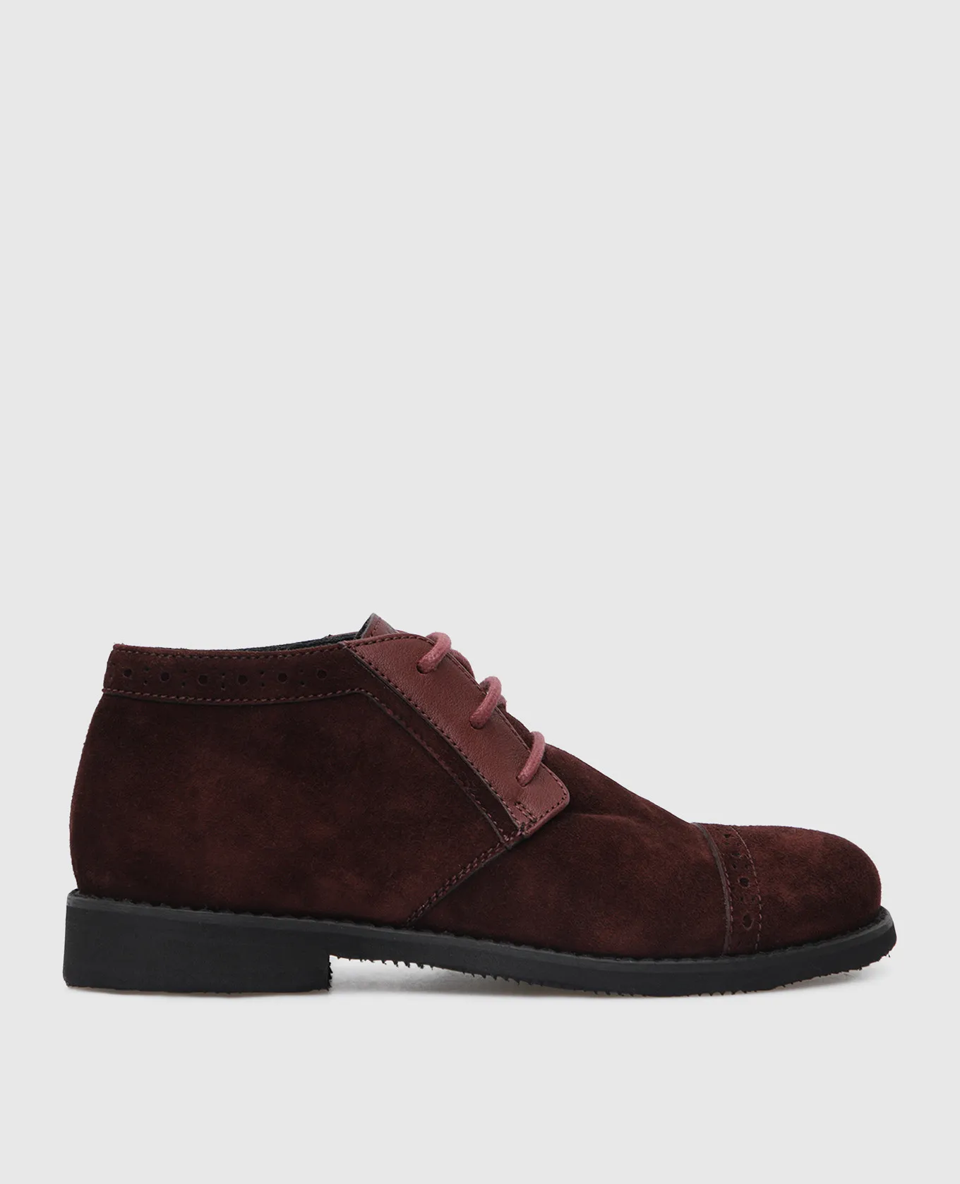 Stefano Ricci Children's burgundy suede deserts