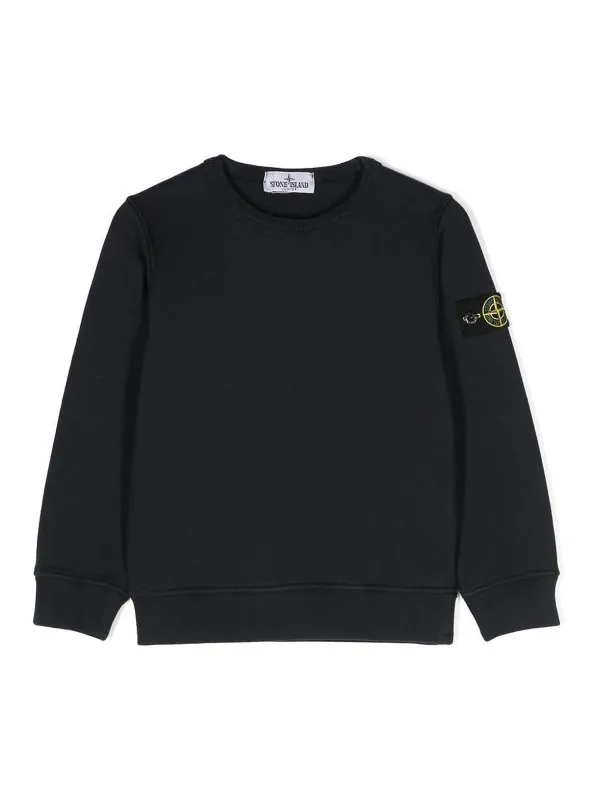 STONE ISLAND SUéTER CUELLO REDONDO  AZUL