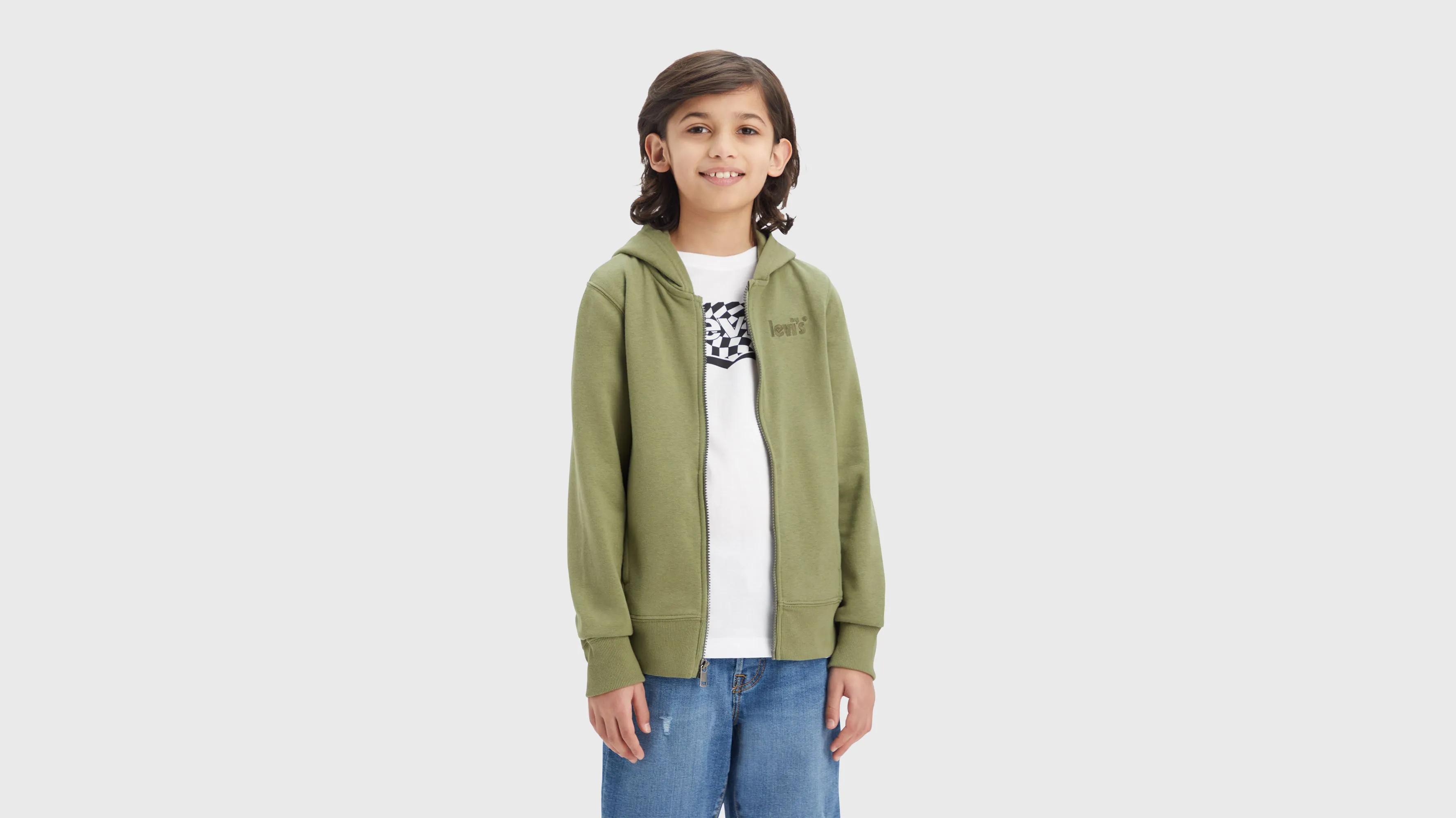 Sudadera Con Capucha Y Cremallera Completa Con Logotipo