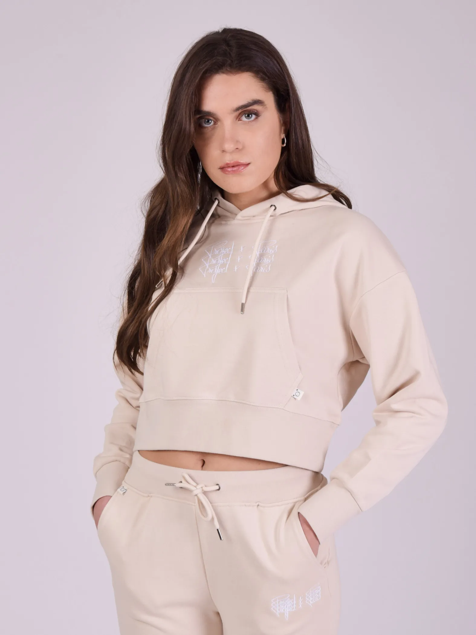 Sudadera con triple logotipo