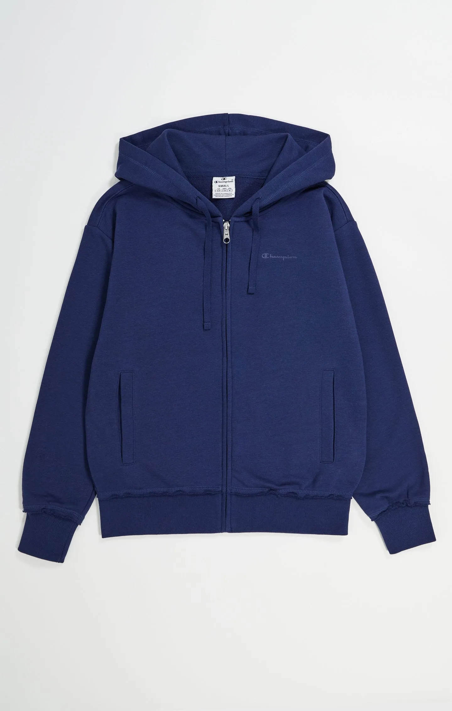 Sudadera relajada con cremallera y capucha