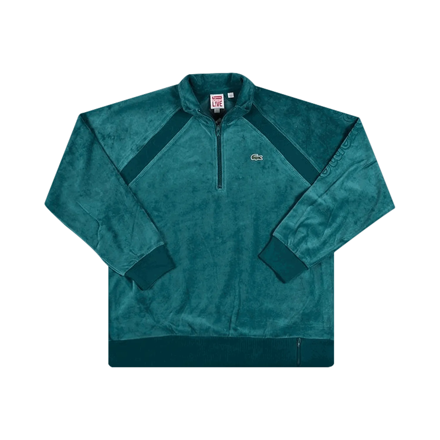 Supreme Lacoste x Velour Half Zip Track Top