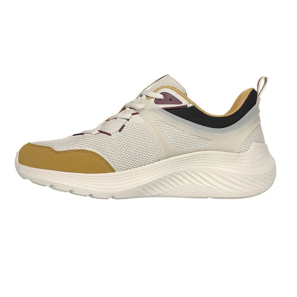 TENIS HOMBRE SKECHERS BOBS SQUAD  BEIGEAMARILLO