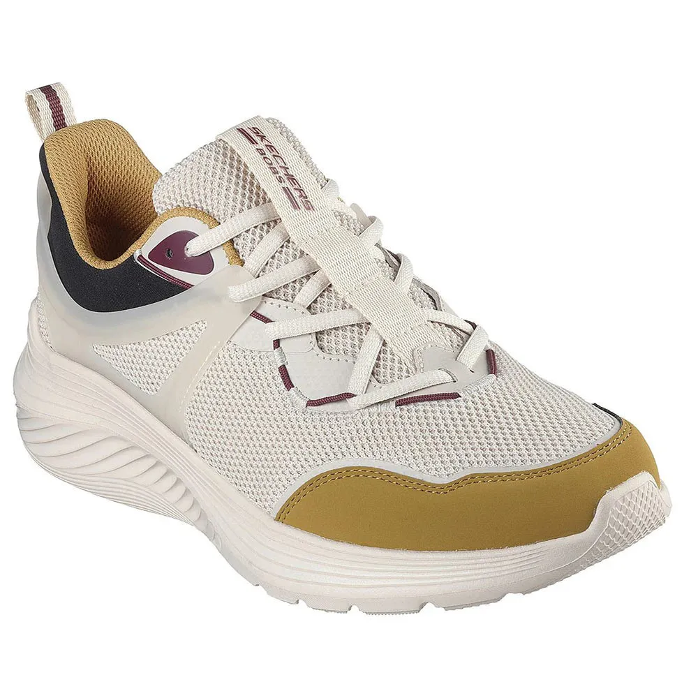 TENIS HOMBRE SKECHERS BOBS SQUAD  BEIGEAMARILLO