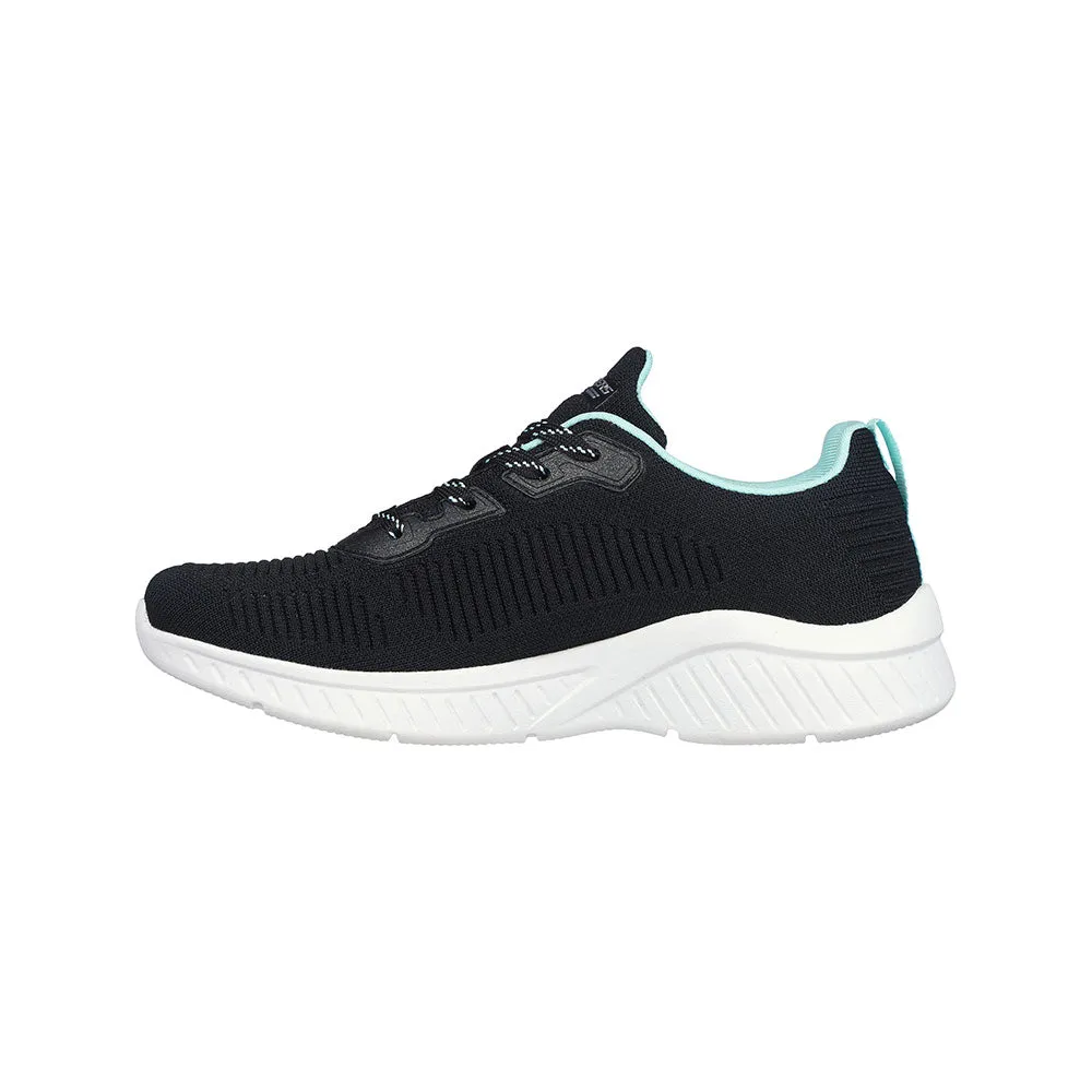TENIS MUJER SKECHERS BOBS SPORT  SQUAD AIR  NEGROAZUL