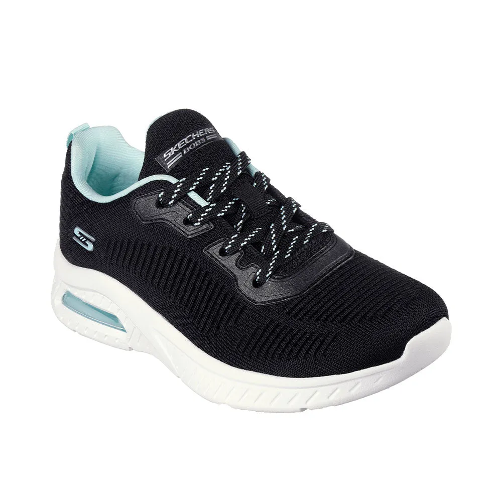 TENIS MUJER SKECHERS BOBS SPORT  SQUAD AIR  NEGROAZUL
