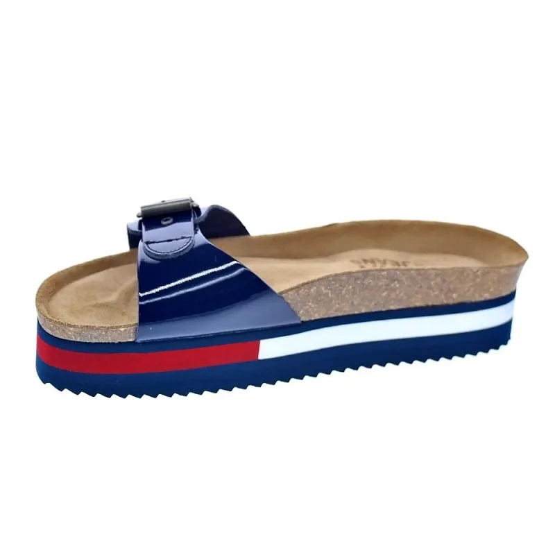 Tommy Hilfiger Sandalias Mujer Flag Outsole Mule Azul