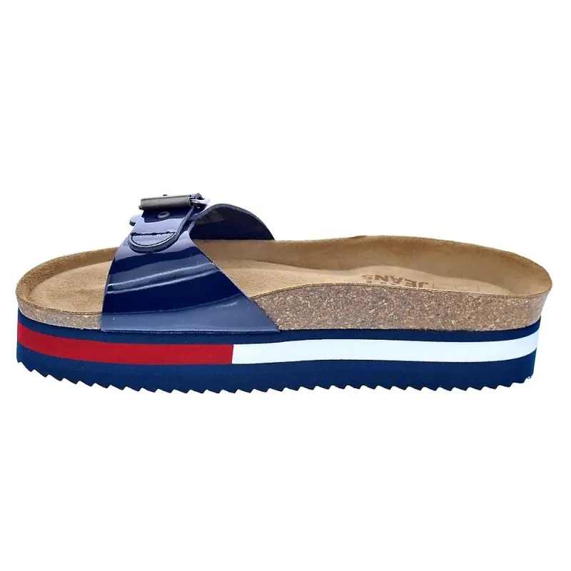 Tommy Hilfiger Sandalias Mujer Flag Outsole Mule Azul