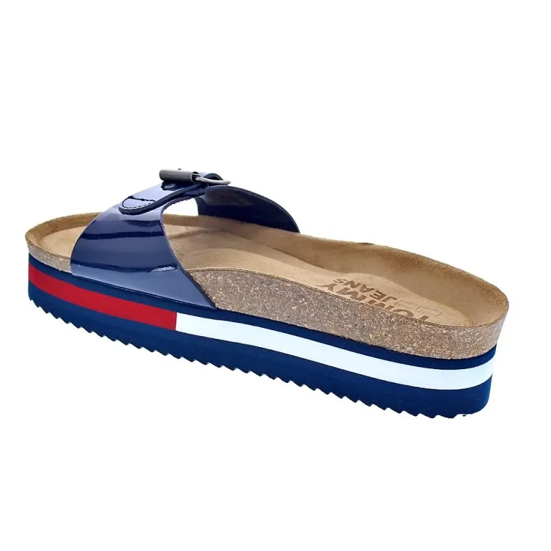Tommy Hilfiger Sandalias Mujer Flag Outsole Mule Azul