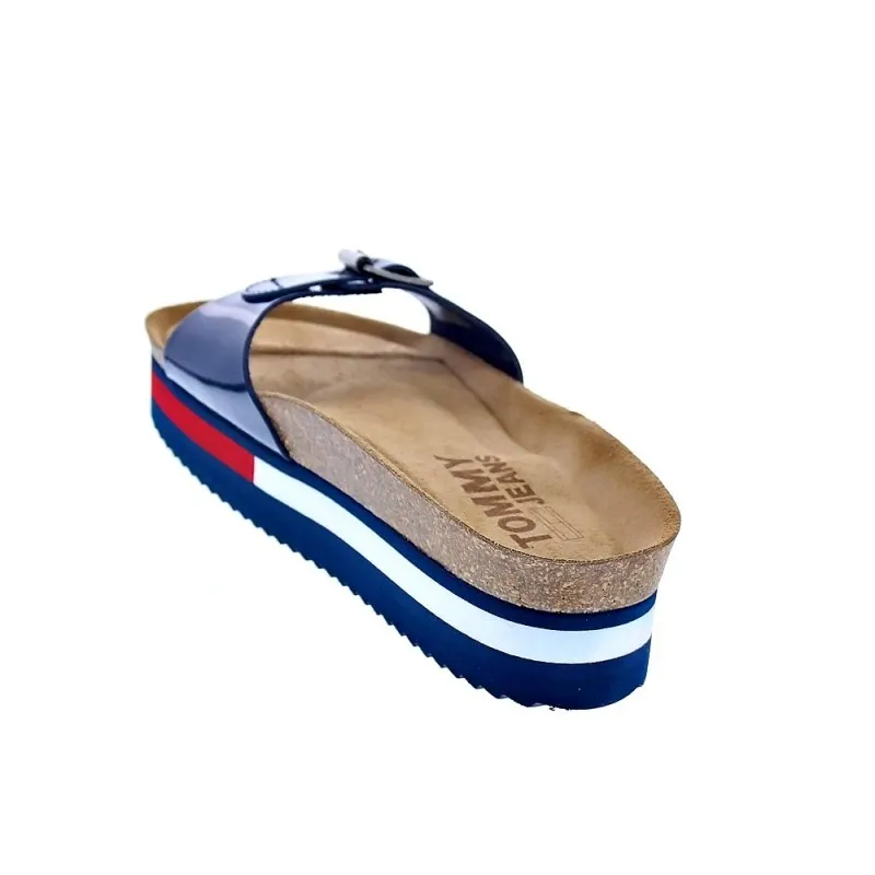 Tommy Hilfiger Sandalias Mujer Flag Outsole Mule Azul