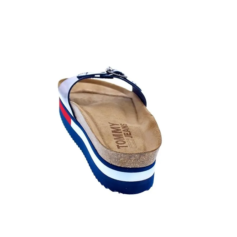 Tommy Hilfiger Sandalias Mujer Flag Outsole Mule Azul