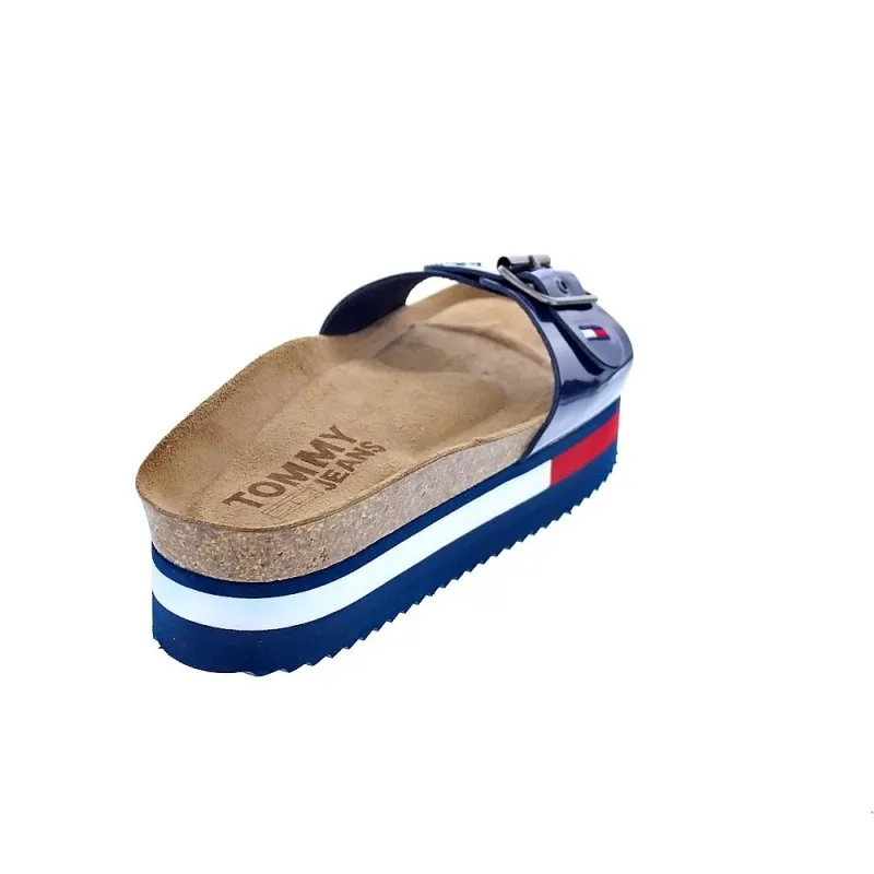 Tommy Hilfiger Sandalias Mujer Flag Outsole Mule Azul