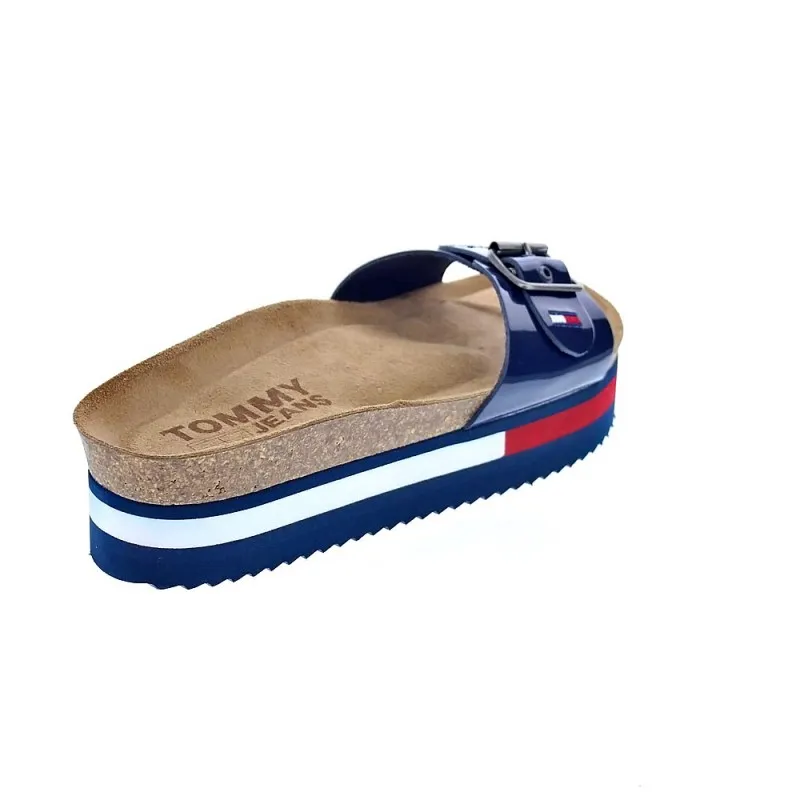 Tommy Hilfiger Sandalias Mujer Flag Outsole Mule Azul