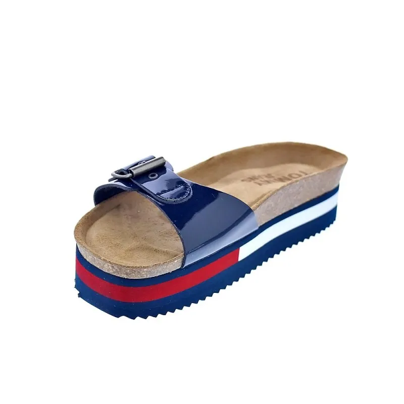 Tommy Hilfiger Sandalias Mujer Flag Outsole Mule Azul