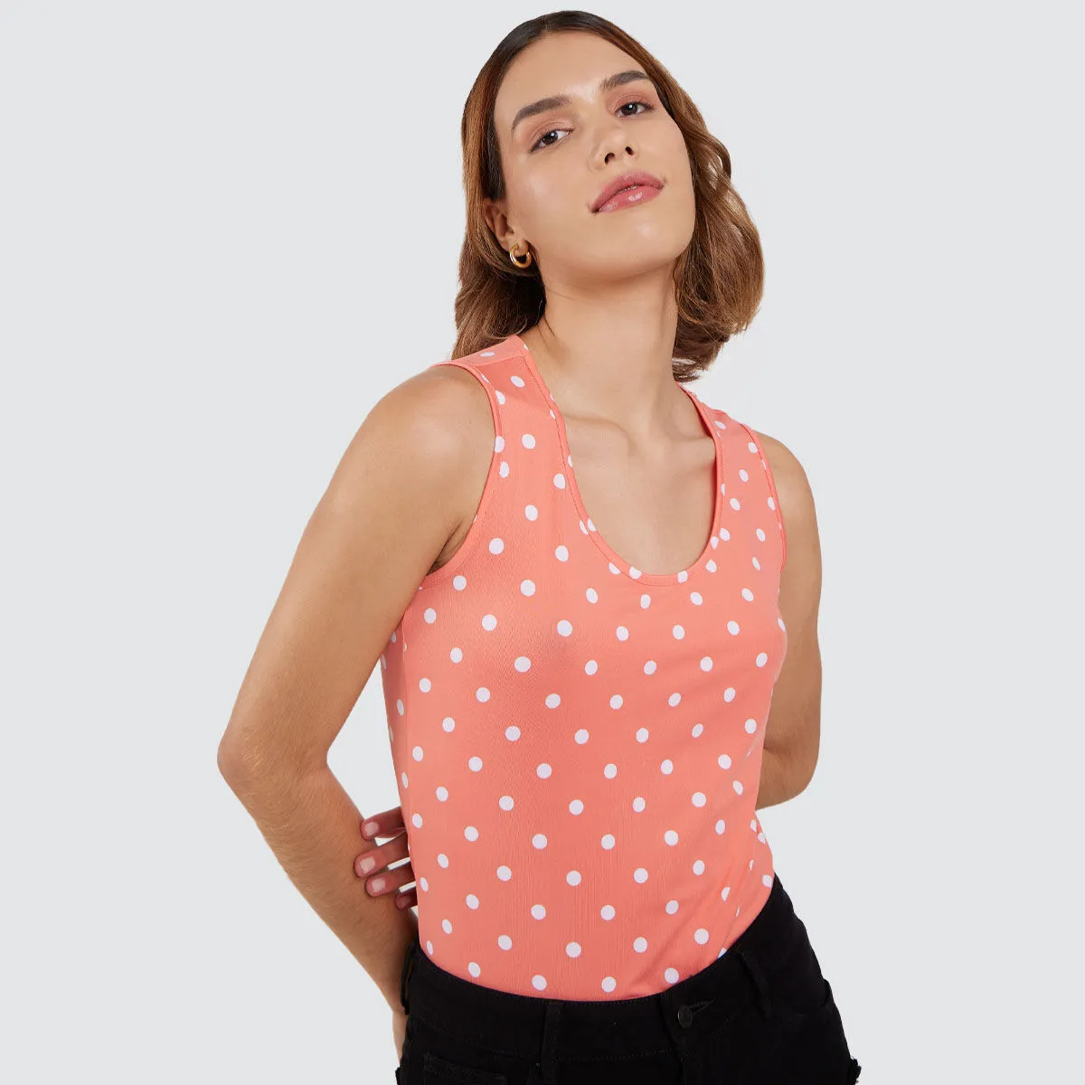 Top Con Flores Estampadas