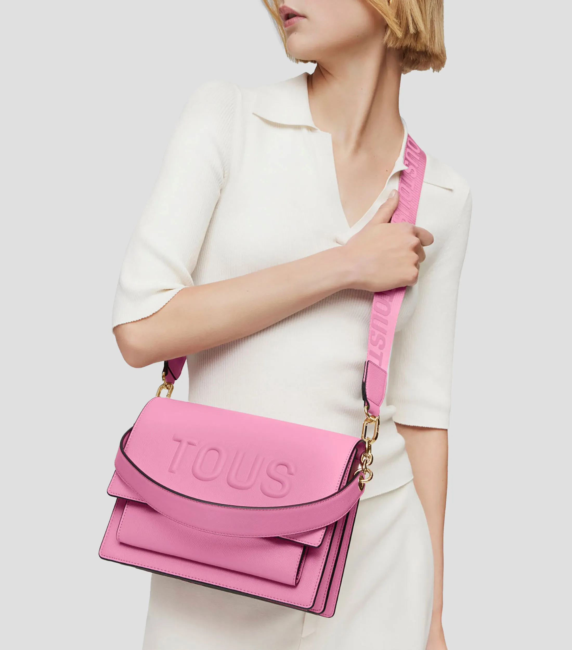 Tous Bolso crossbody mediano Audree rosa Brenda Mujer