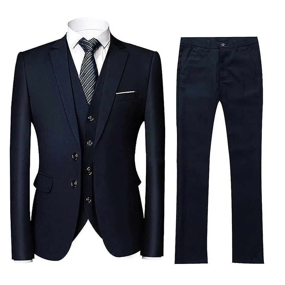 Traje de 3 piezas para hombre Trajes de boda Esmoquin Blazer Chaleco Pantalones