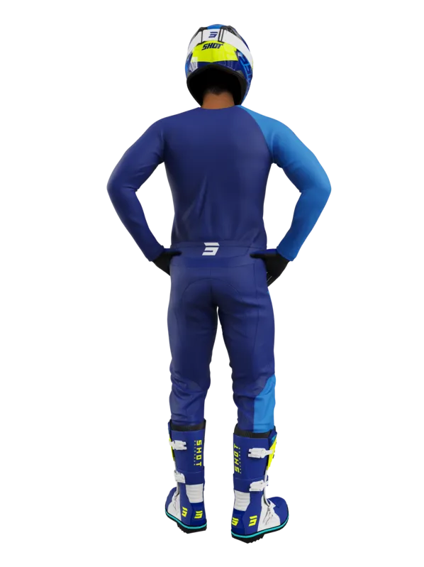Traje de Cross Shot Devo Draw Squad Azul