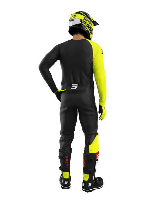 Traje de Cross Shot Draw Squad Amarillo Neón