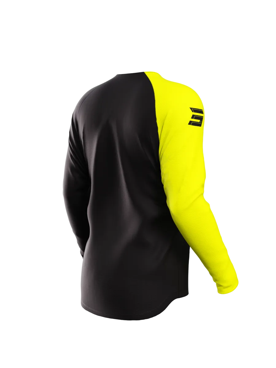 Traje de Cross Shot Draw Squad Amarillo Neón